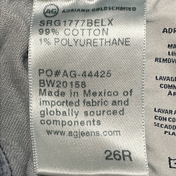 AG Adriano Goldschmied The Farrah High Rise Skinny Ankle Denim Jeans 26R - Picture 14 of 16